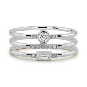 New Luxury Korean Jewelry Party Unusual Finger Silver Ring for Women, …